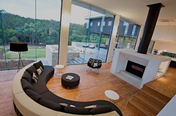 Sleek Fireplace