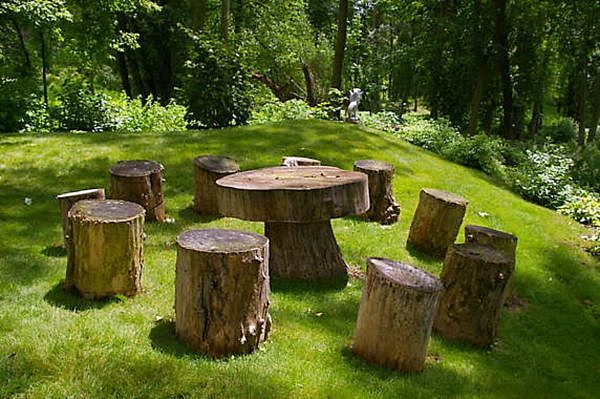 Tree Trunk Seating