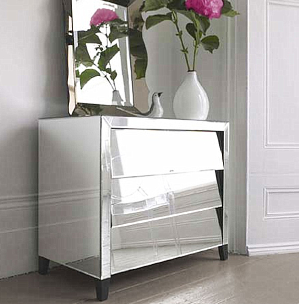 50 S Style Mirrored Chest Of Drawers Png Decoist