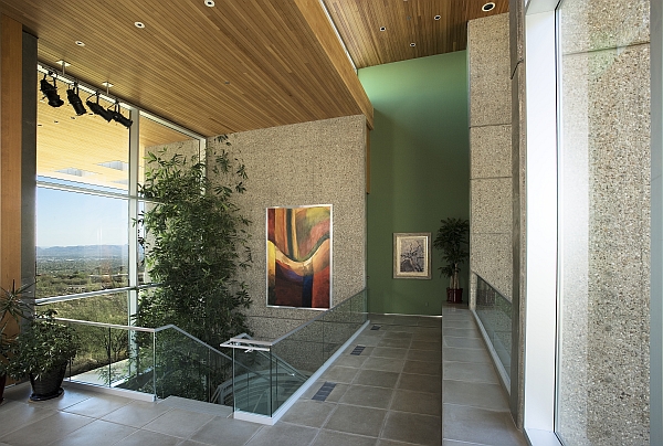 Glass staircases interior with lush plants – Sonoran Desert 15