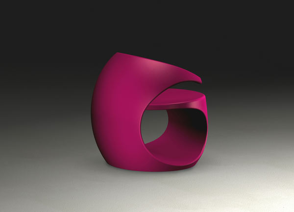 Spiraling Missix Armchair – purple