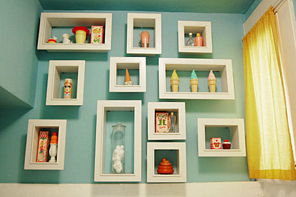toy collection on display