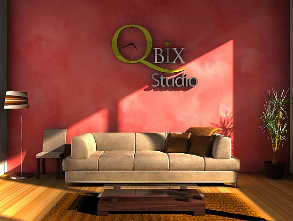 3D typography letter – living room