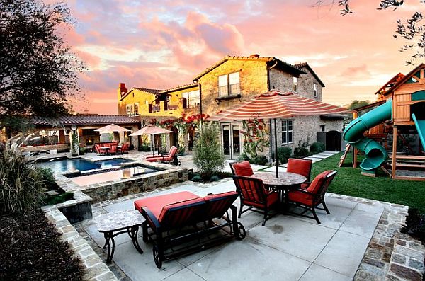 Crazy Perfect Backyard With Playground Near Pool Decoist Crazy Perfect Backyard With Playground