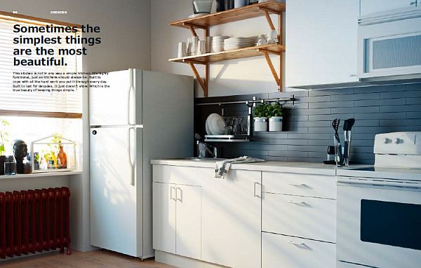 IKEA 2013 Catalog - Simple white kitchen design