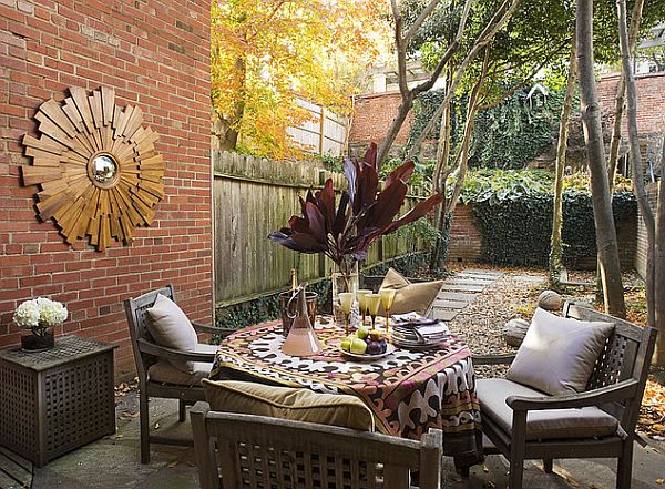 sunburst mirror for your outdoor patio