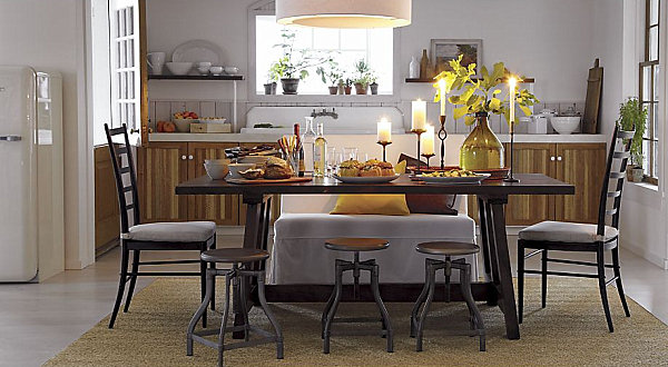 A centerpiece featuring candles
