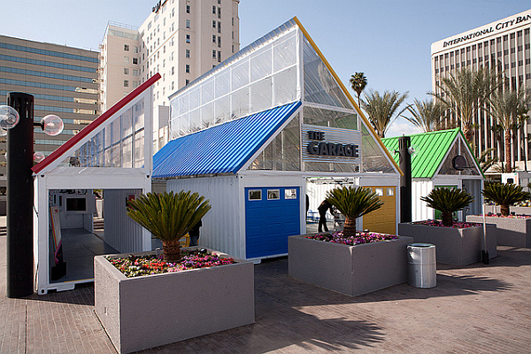 Google at TED – shipping container stand