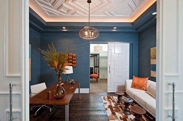 tray ceiling for the living room