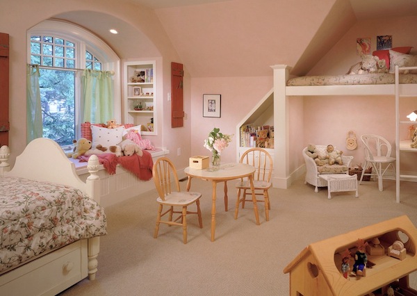 girls loft bed idea