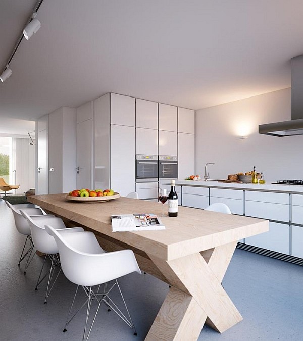 glossy white kitchen furniture