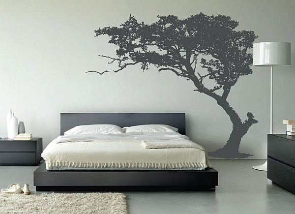 leaning tree wall decal