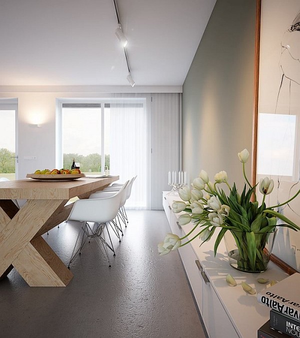 solid wood dining table