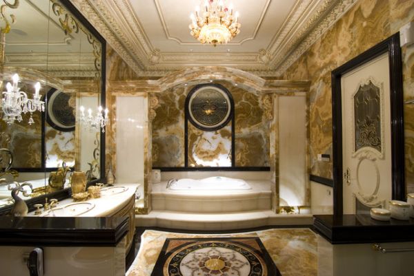 This beautiful bathroom is nothing short of luxurious.