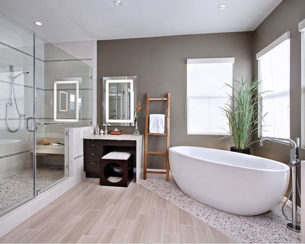 Sleek lines and contemporary-style furnishings work together beautifully.