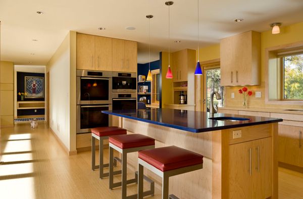 Vivacious and colorful pendant lighting for a playful look