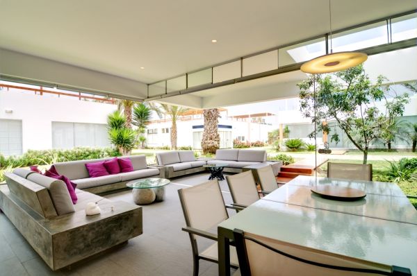 stylish living room with detachable windows – Lima, Peru