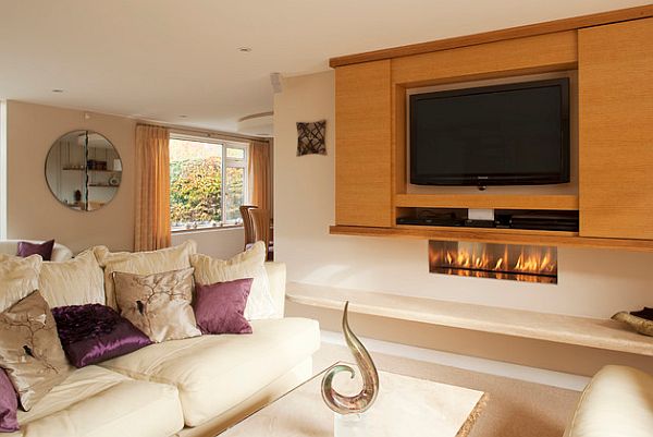 ultra modern open space living room
