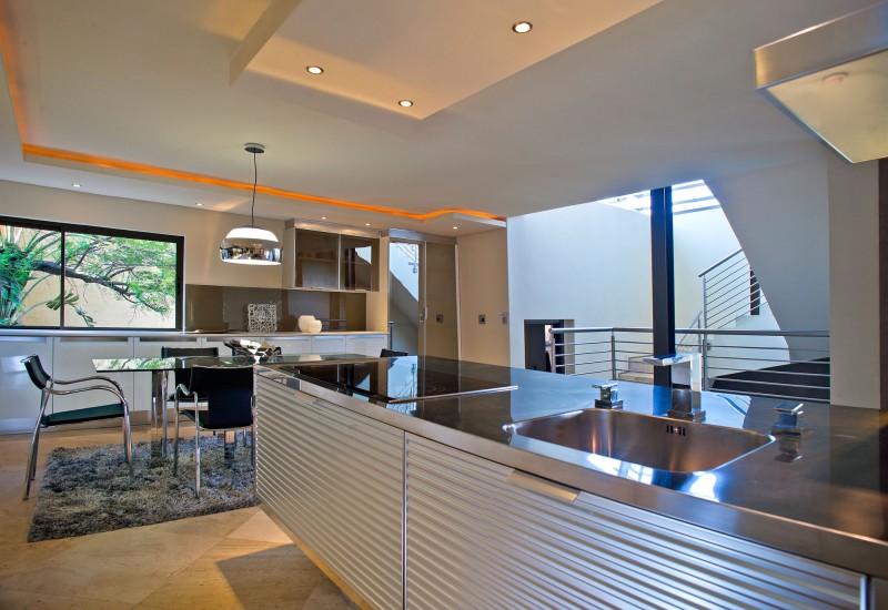 kitchen with dining table