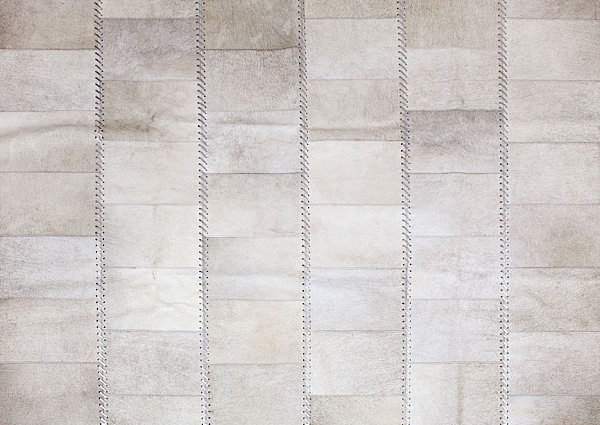 Gray-toned patchwork rug
