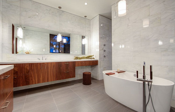 Stunning marble bathroom