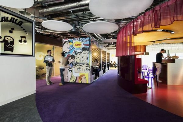 Google Dublin Campus displays Comic Strip-inspired wall
