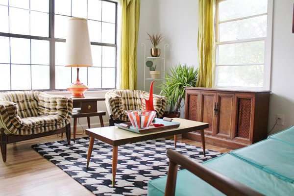 Home featuring Mid-Century modern furniture and decor
