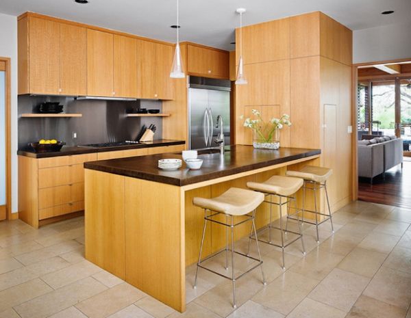 Seating at the kitchen island