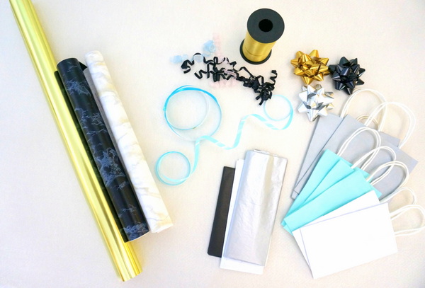 Gather your gift wrap supplies
