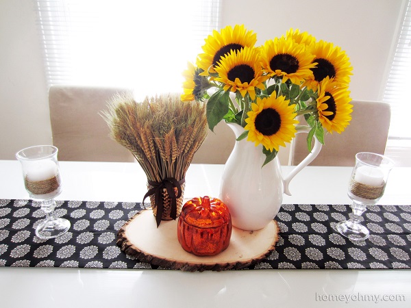 No sew fabric table runner