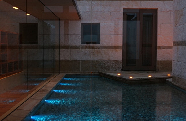 Smart indoor reflecting pools provide a calm, private sanctuary
