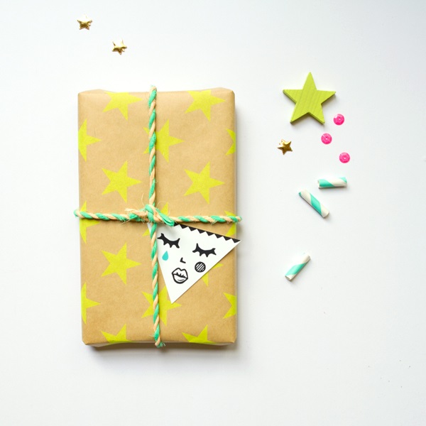 Whimsical gift wrap idea