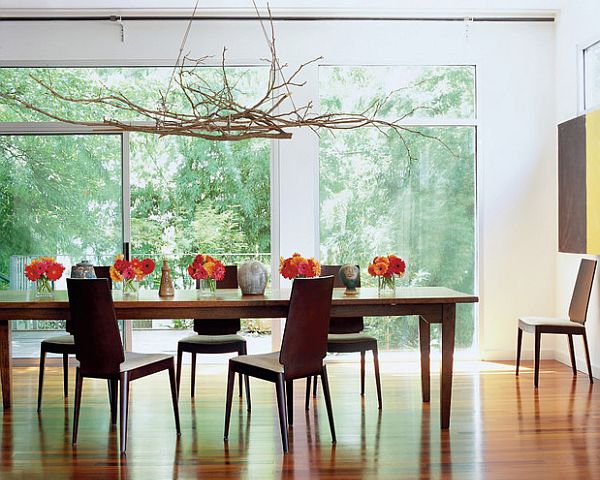 diy modern branches chandelier