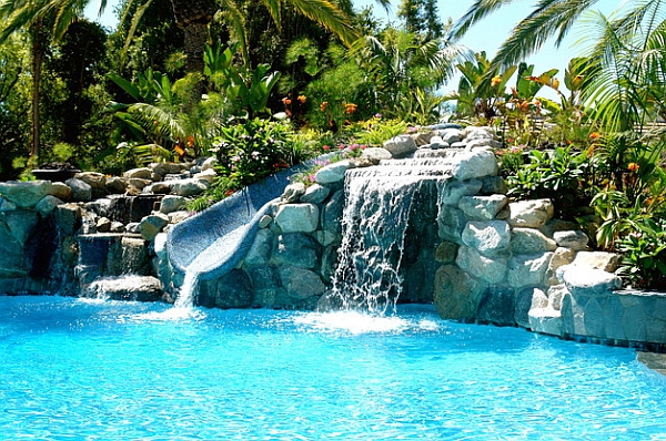 Design a fun pool feature in your own backyard