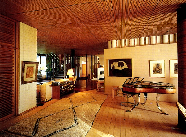 Grand Piano inside iconic Finnish designer Alvar Aalto’s private home in Finland