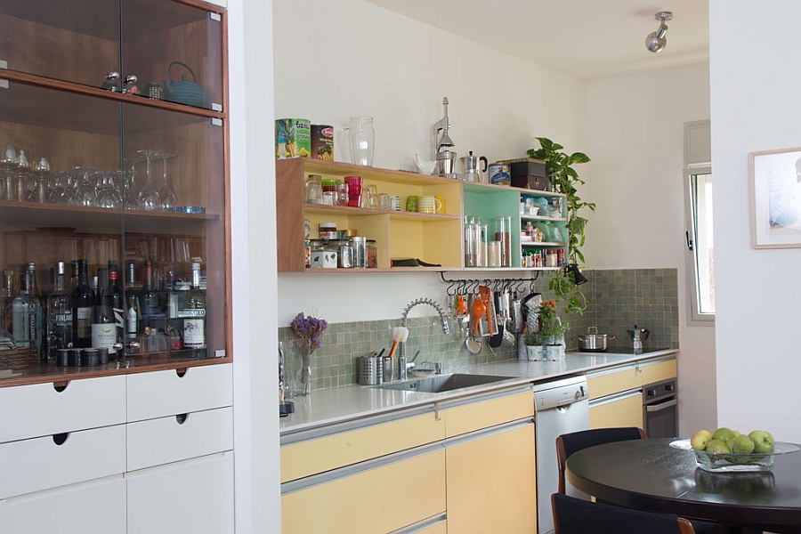 Painted cabinets in the kitchen