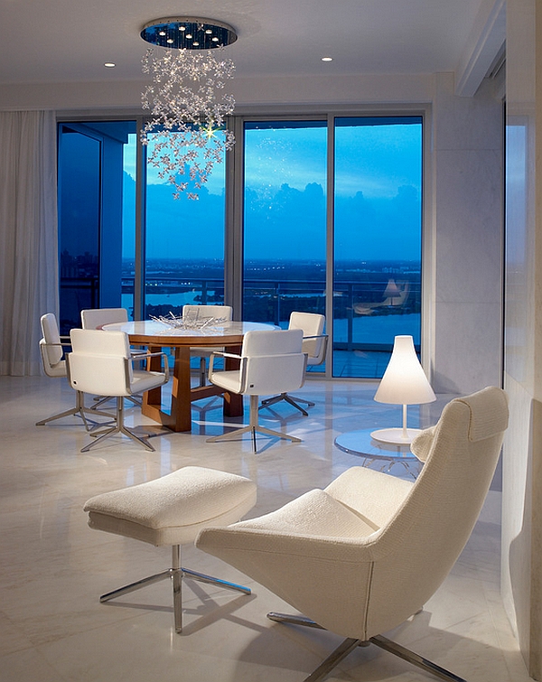 Cool contemporary home clad in pristine white