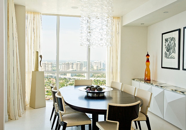 PLC Lighting Bubbles Chandelier vanishes into the backdrop during daytime!