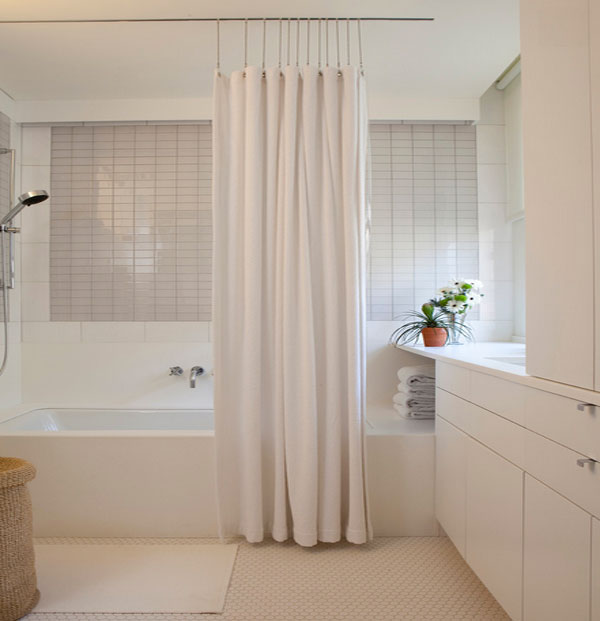 Hang your shower curtains in style