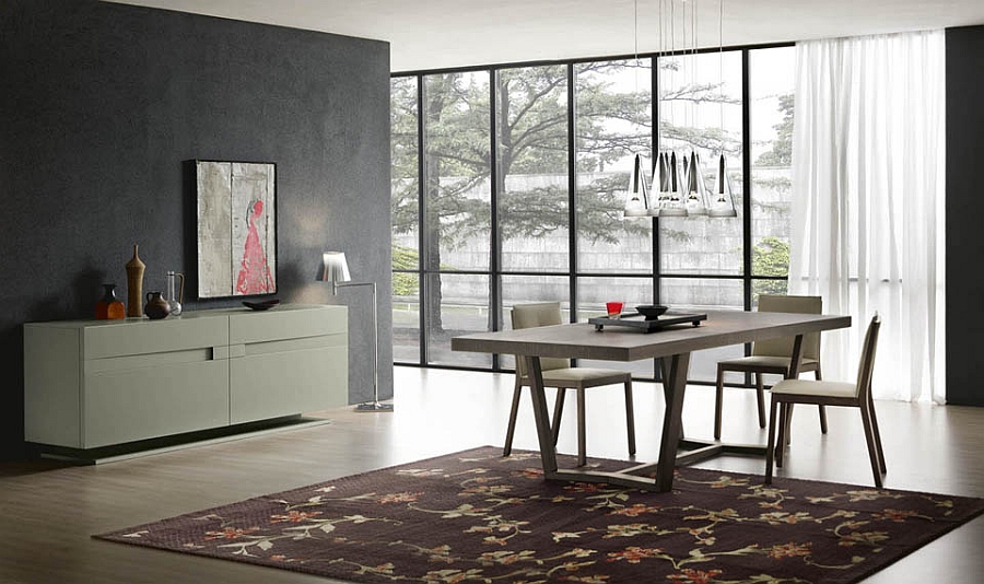Beautiful vanity sideboard in the dining space