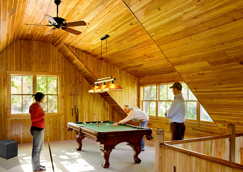 Keeping the design of the game room simple and minimal