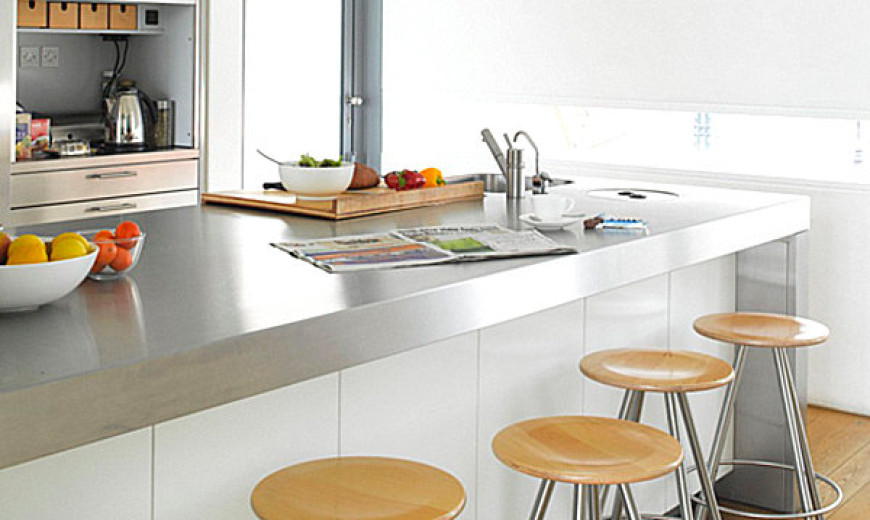 15 Kitchens With Stainless Steel Countertops Kitchens With Stainless Steel Countertops