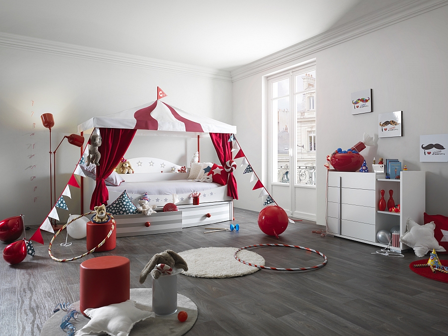 Piccadilly bed from Gautier brings the circus to your kids’ room in style