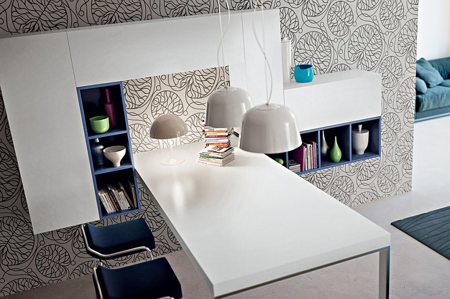 Small and smart dining table that dissapears when not needed