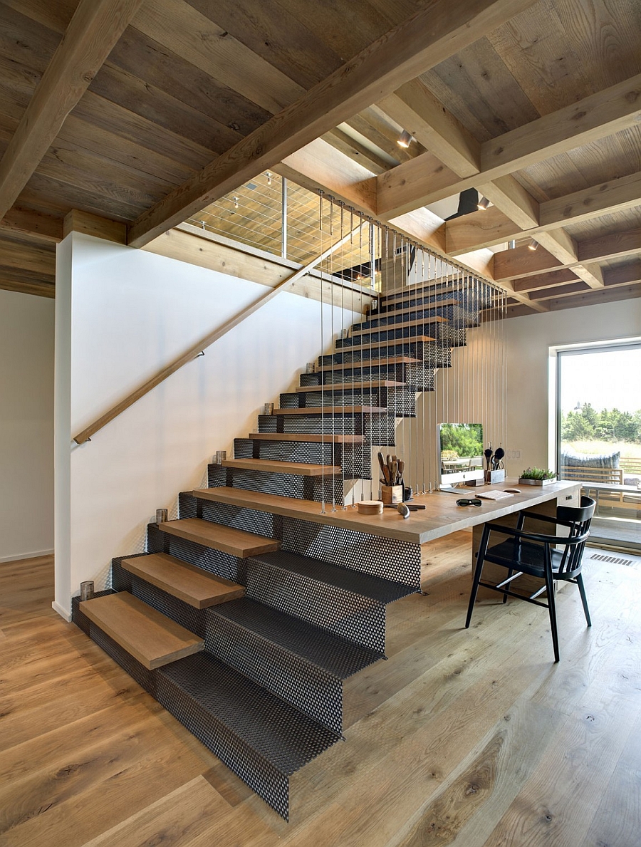 Prefabricated shear wall panels and metallic sheets add solidity to the new extension