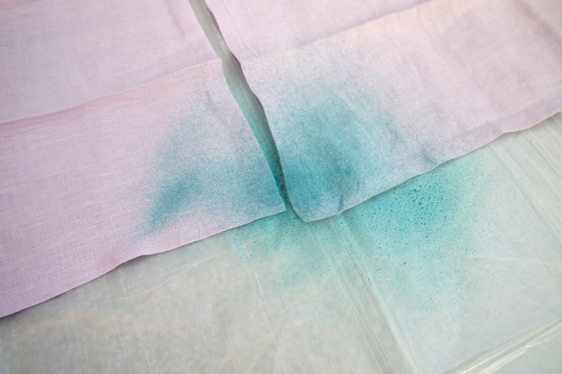 Fun DIY project with spray ink and napkins