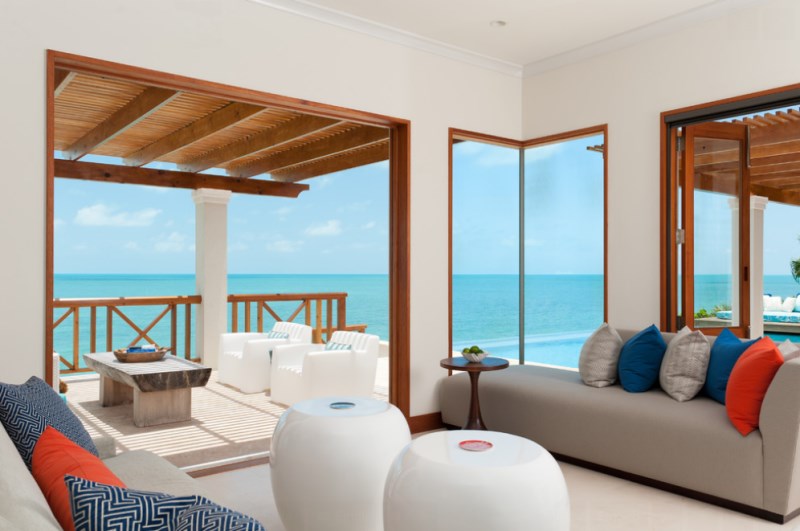 Turks & Caicos sitting room with ample cushions