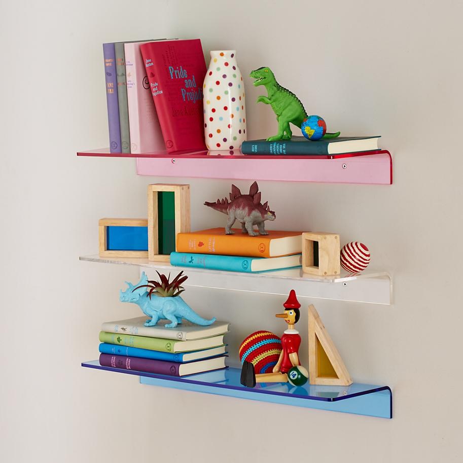 Acrylic wall shelf