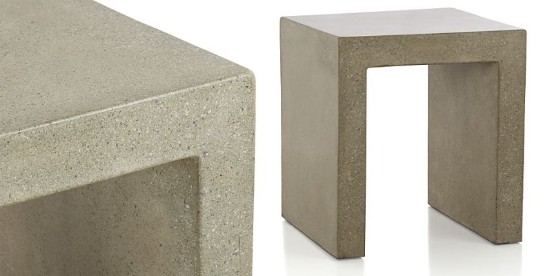 Concrete side table from Crate & Barrel