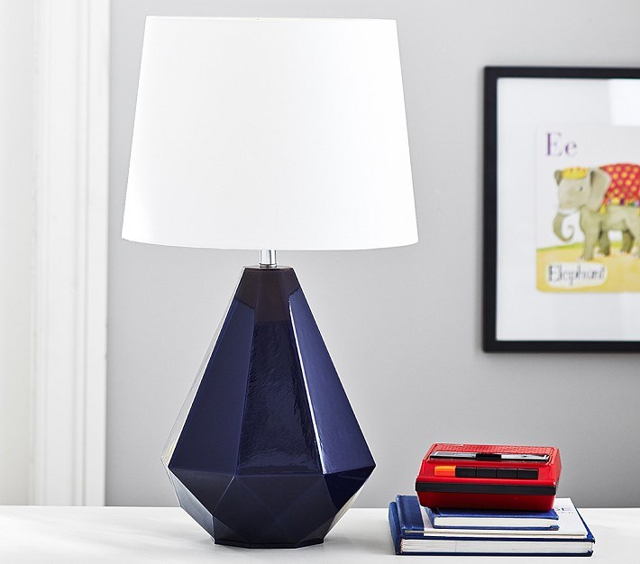 Glass geo lamp